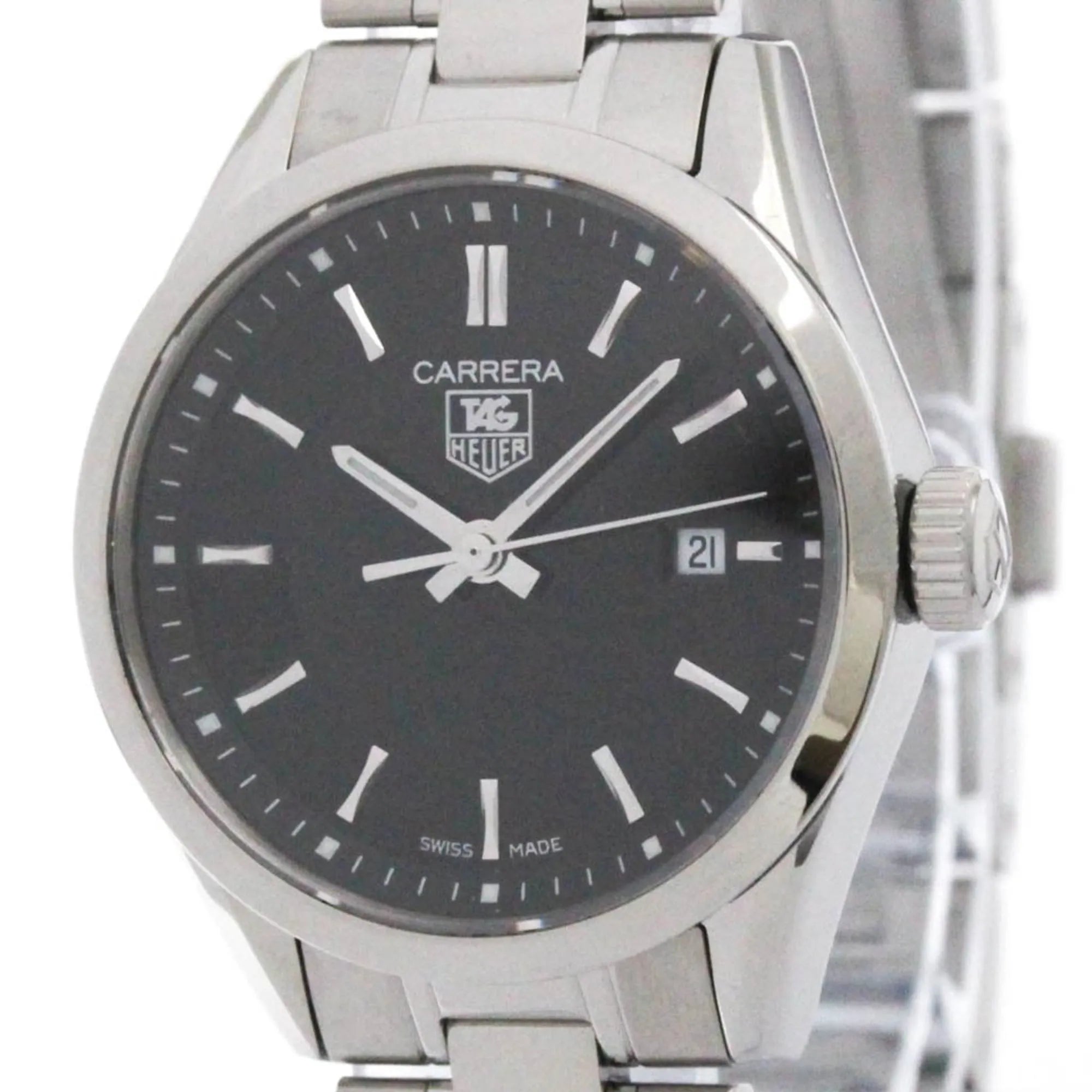 Tag Heuer Carrera Quartz Stainless Steel Watch (Pre-Owned)
