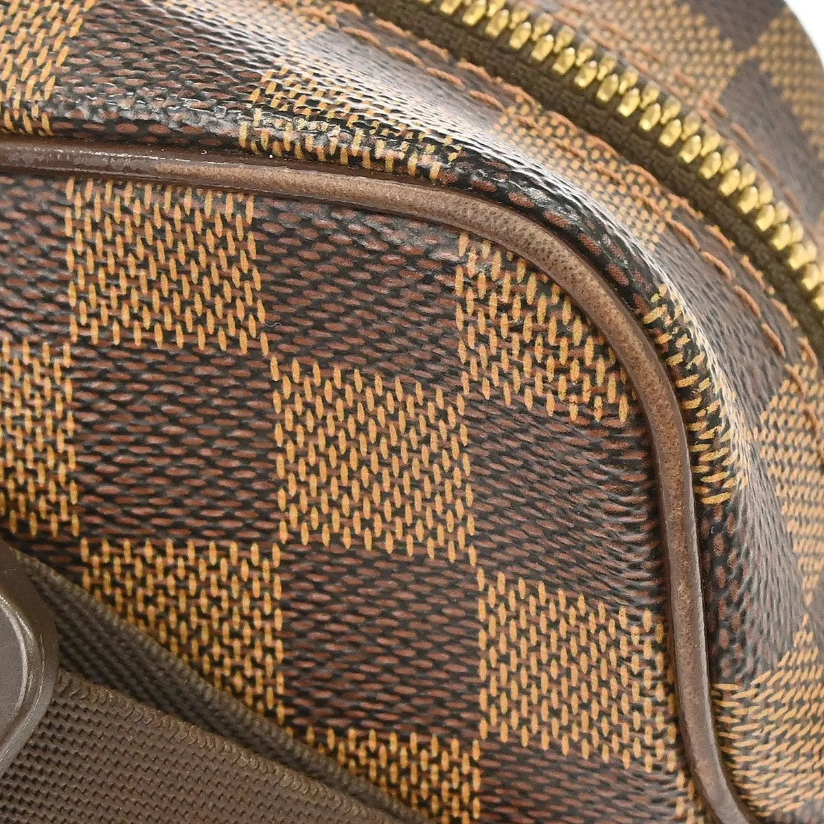 Louis Vuitton Olav Damier Ebene Brown Canvas Shoulder Bag Bag (Pre-Owned)