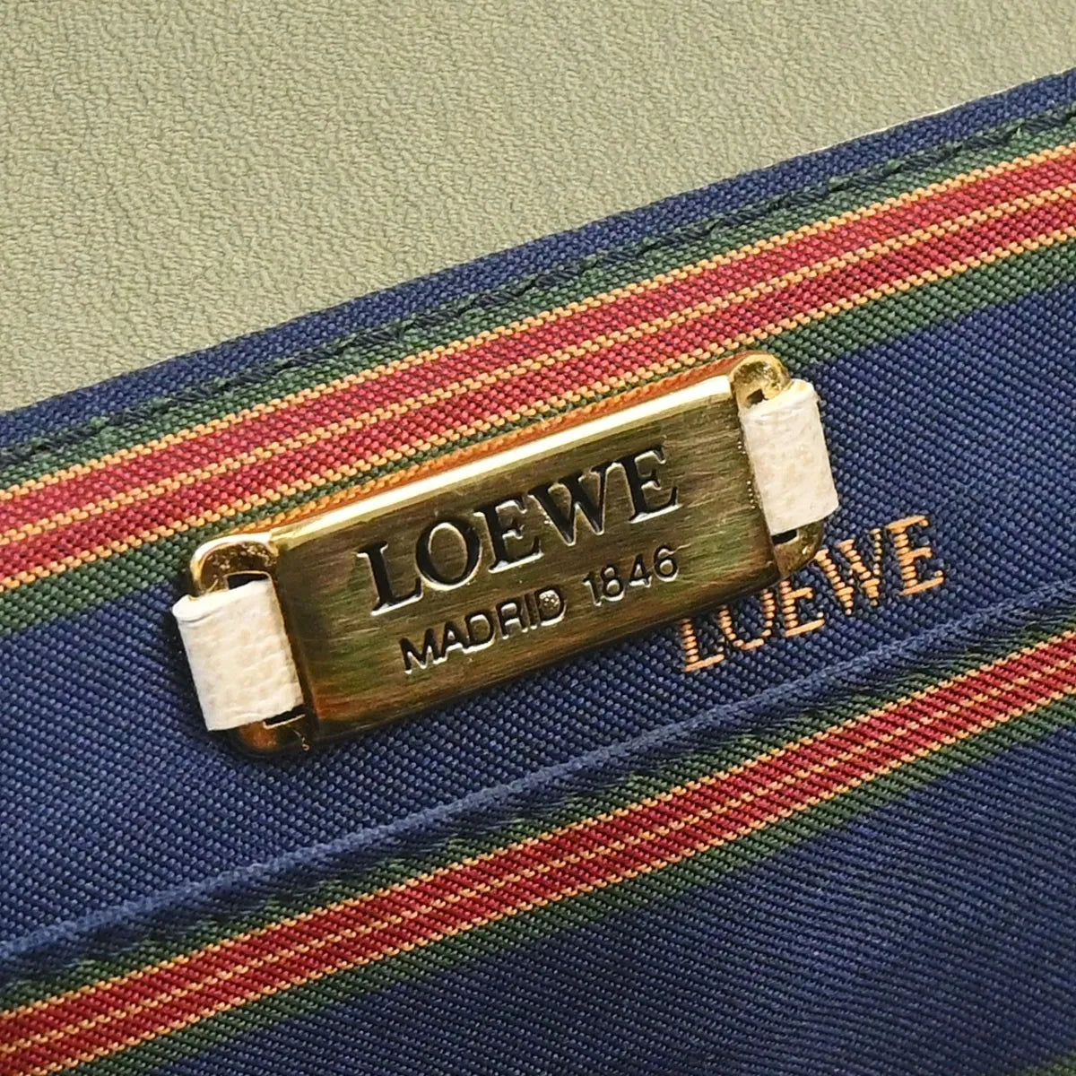 Loewe Vintage Velazquez Top Handle Leather Beige Leather Handbag (Pre-Owned)