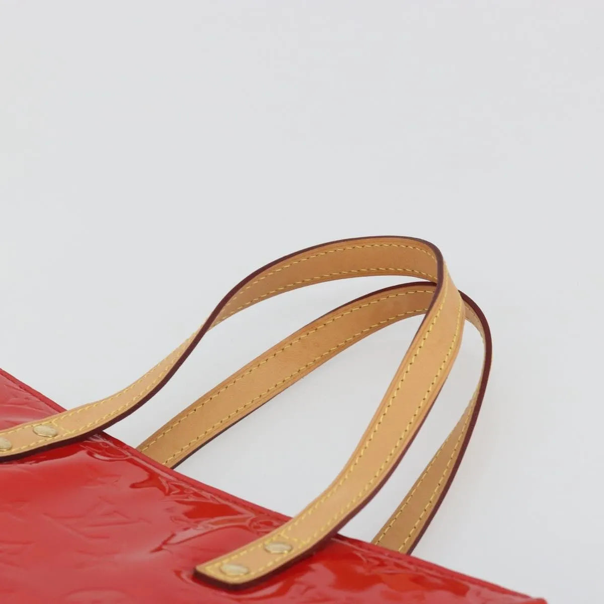 Louis Vuitton Reade Monogram Vernis Red Patent_Leather Handbag (Pre-Owned)