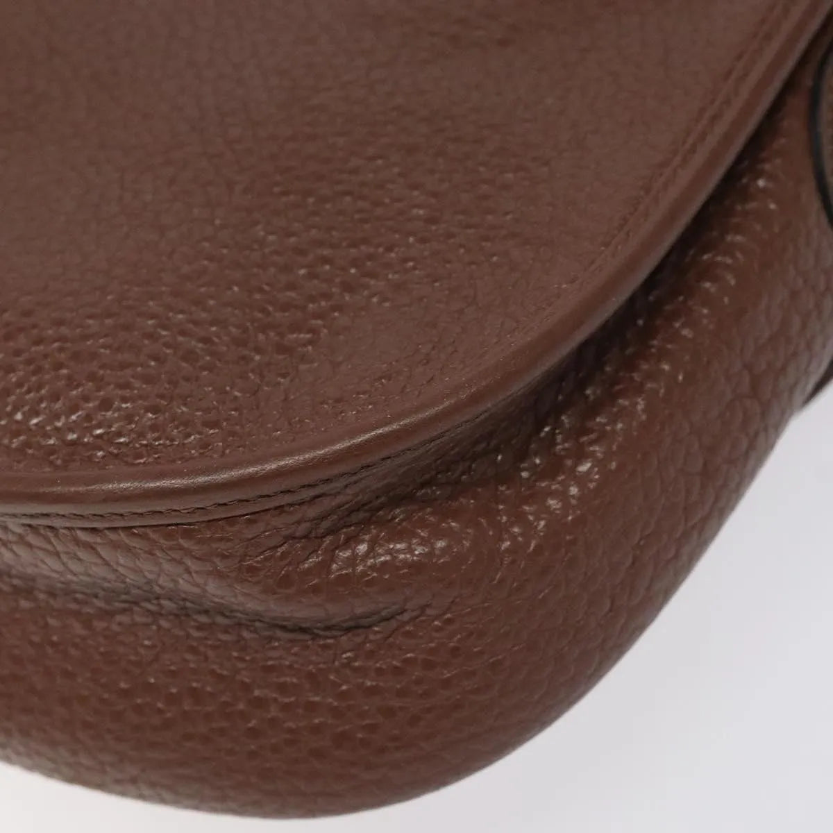 Christian Dior Vintage Cd Flap Leather Brown Leather Shoulder Bag Bag (Pre-Owned)
