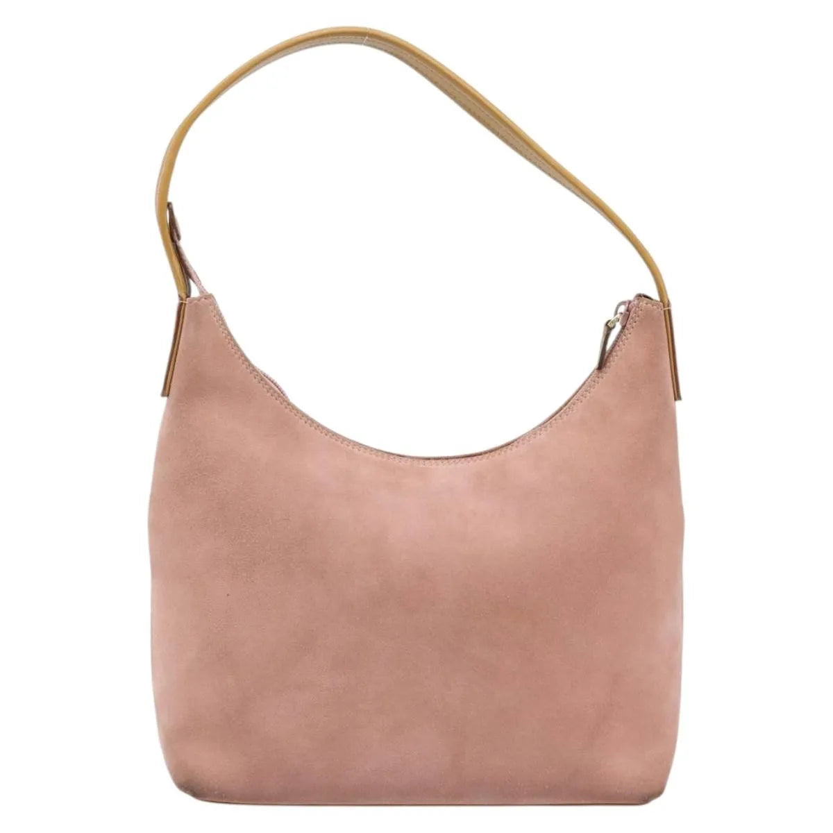 Gucci Vintage Suede Pink Suede Handbag (Pre-Owned)