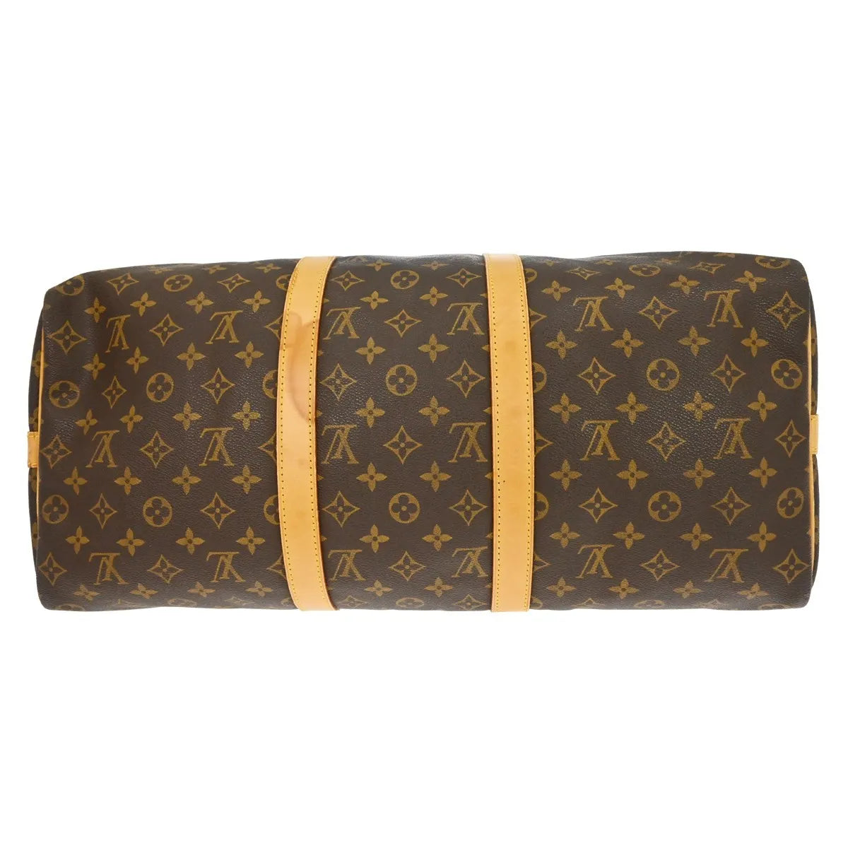 Louis Vuitton Keepall Bandouliere Bag Monogram Canvas Brown Canvas Travel Bag Bag (Pre-Owned)