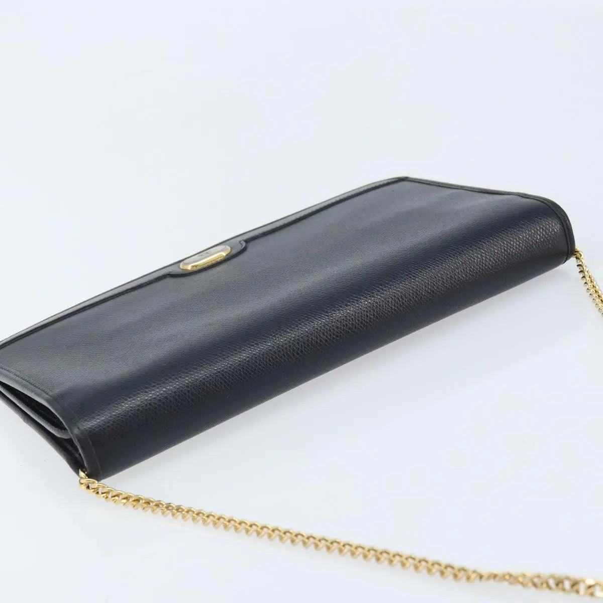 Christian Dior Vintage Honeycomb Chain Canvas Black Canvas Shoulder Bag Bag (Pre-Owned)
