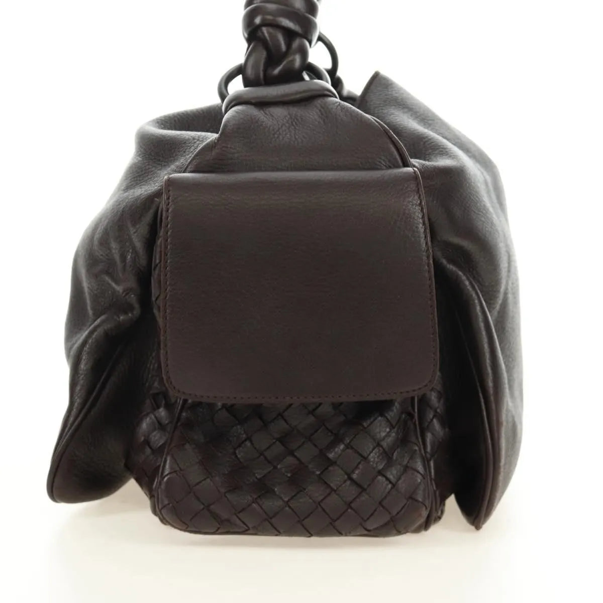 Bottega Veneta Cocker Hobo Leather Brown Leather Handbag (Pre-Owned)