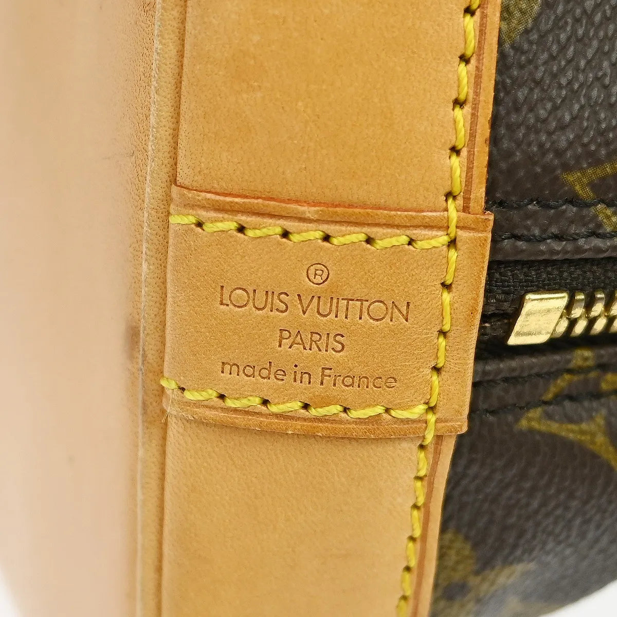 Louis Vuitton Alma Monogram Brown Canvas Handbag (Pre-Owned)