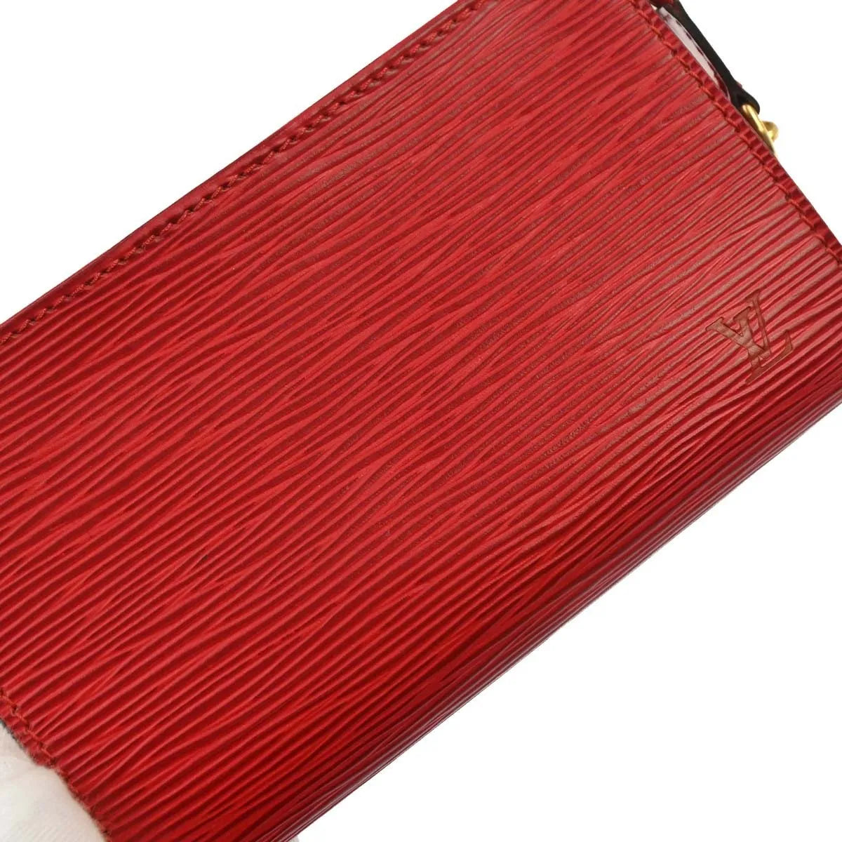 Louis Vuitton Bucket Epi Leather Red Leather Tote Bag Bag (Pre-Owned)