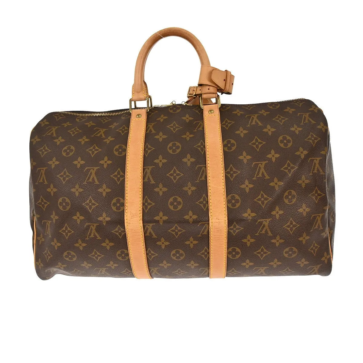 Louis Vuitton Keepall Monogram Brown Canvas Handbag (Pre-Owned)