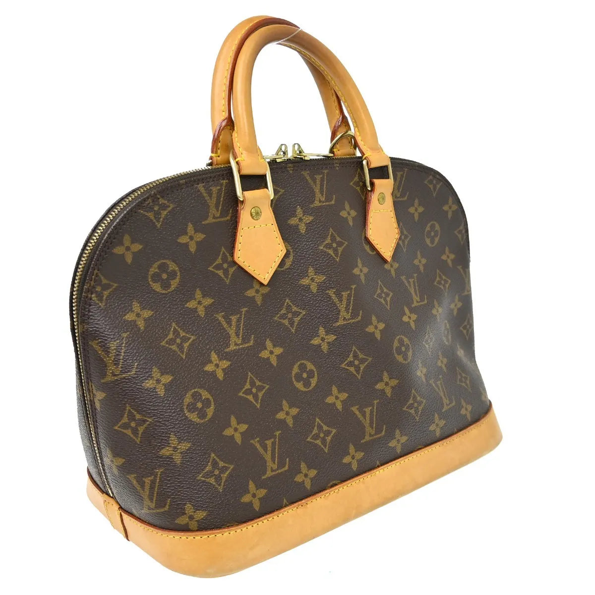 Louis Vuitton Alma Monogram Canvas Brown Canvas Handbag (Pre-Owned)