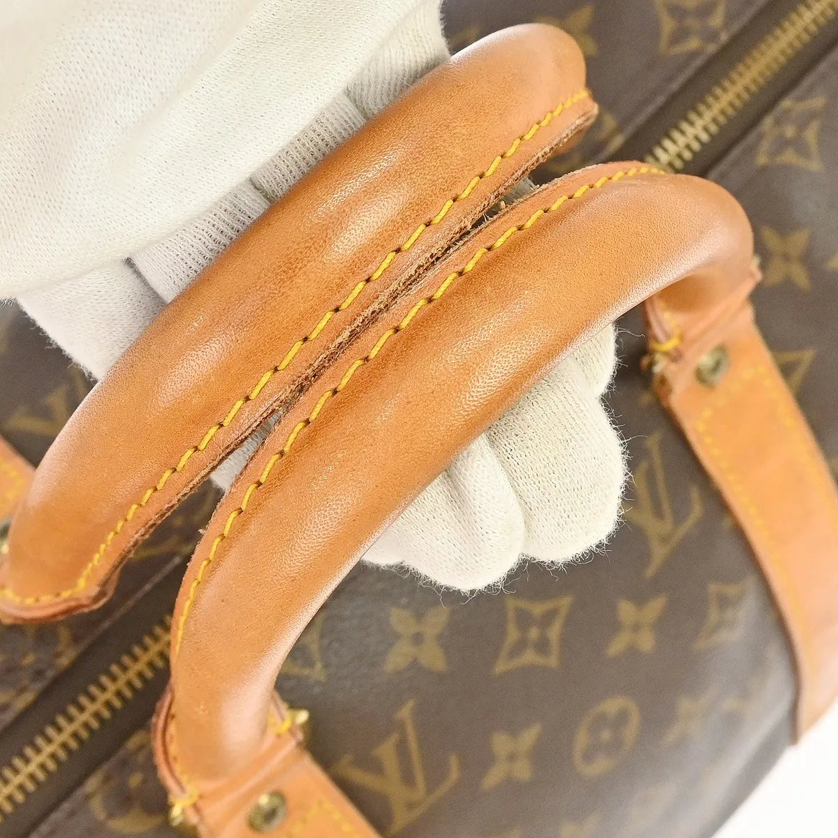 Louis Vuitton Keepall Monogram Canvas Brown Canvas Travel Bag Bag (Pre-Owned)