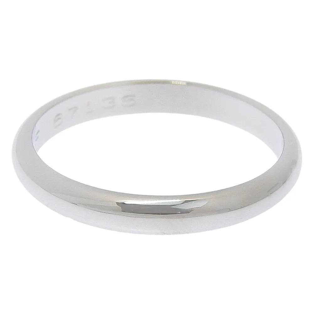Cartier 1895 Wedding Band Platinum Silver Platinum Ring Jewelry (Pre-Owned)