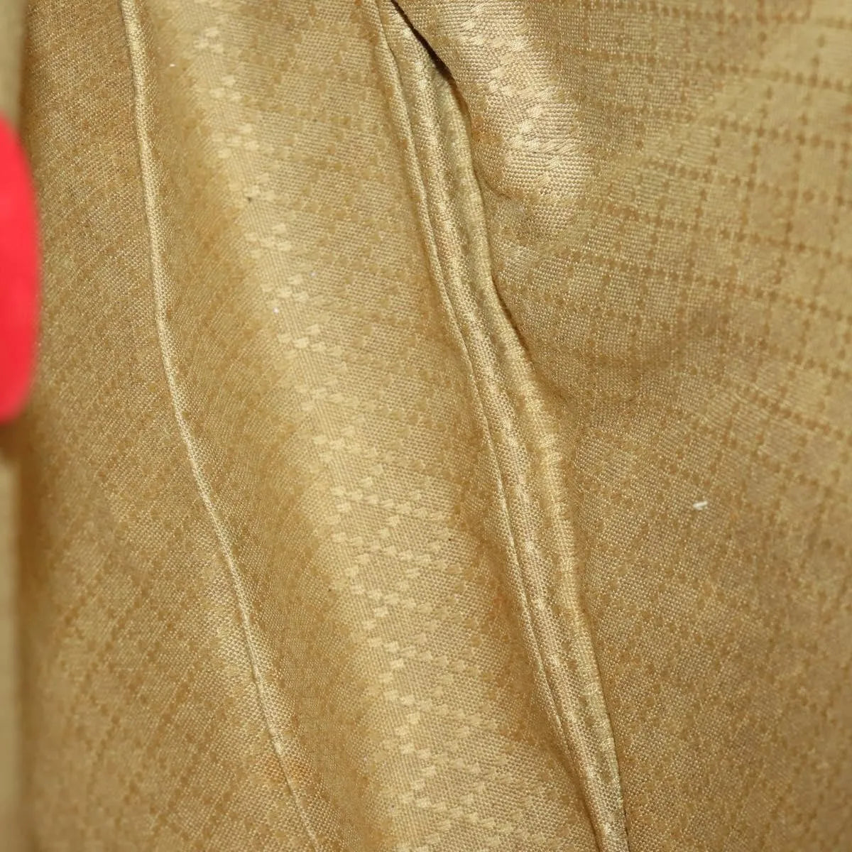 Gucci Vintage Bamboo Leather Red Leather Backpack Bag (Pre-Owned)