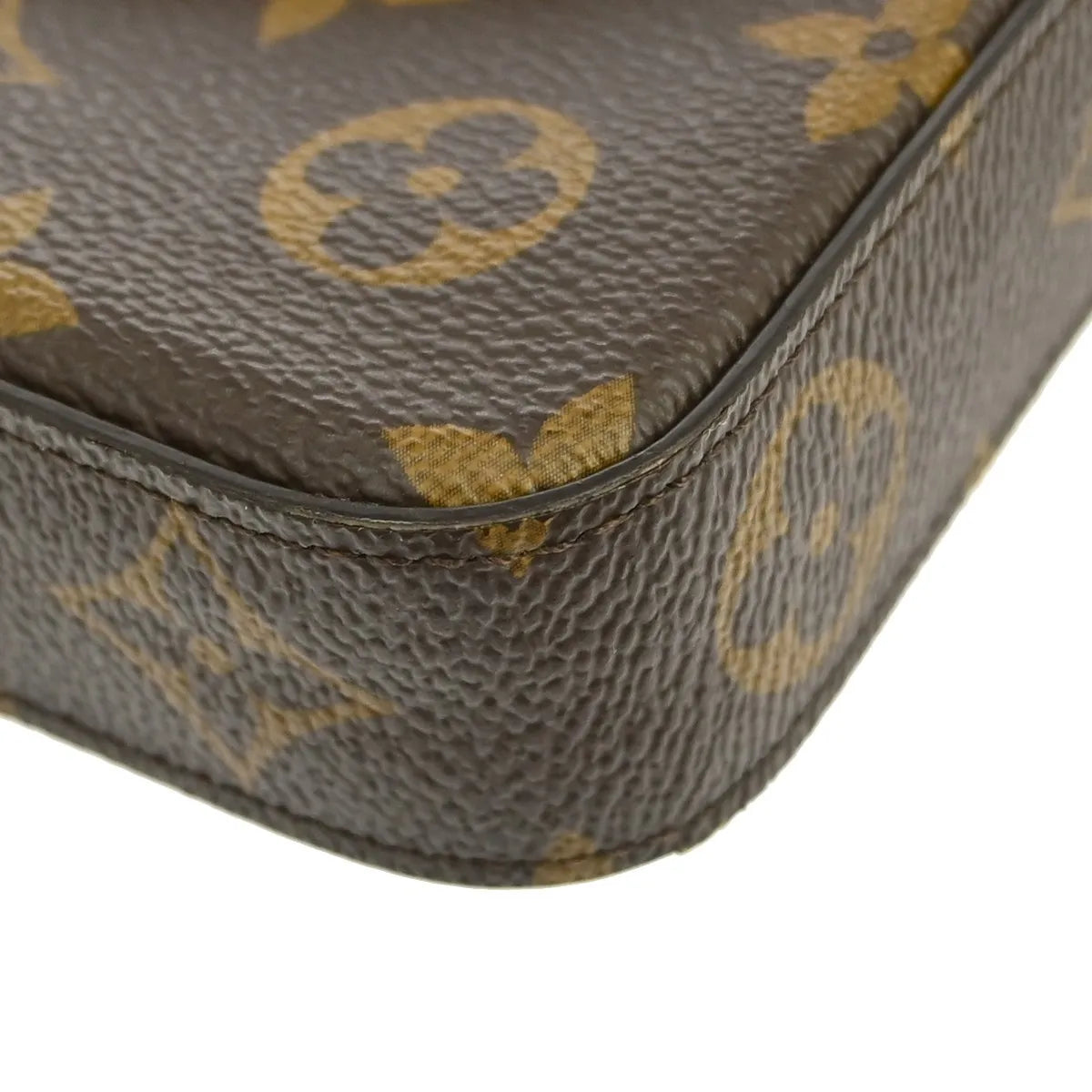 Louis Vuitton Pochette Felicie Monogram Brown Canvas Clutche & Pouche Bag (Pre-Owned)