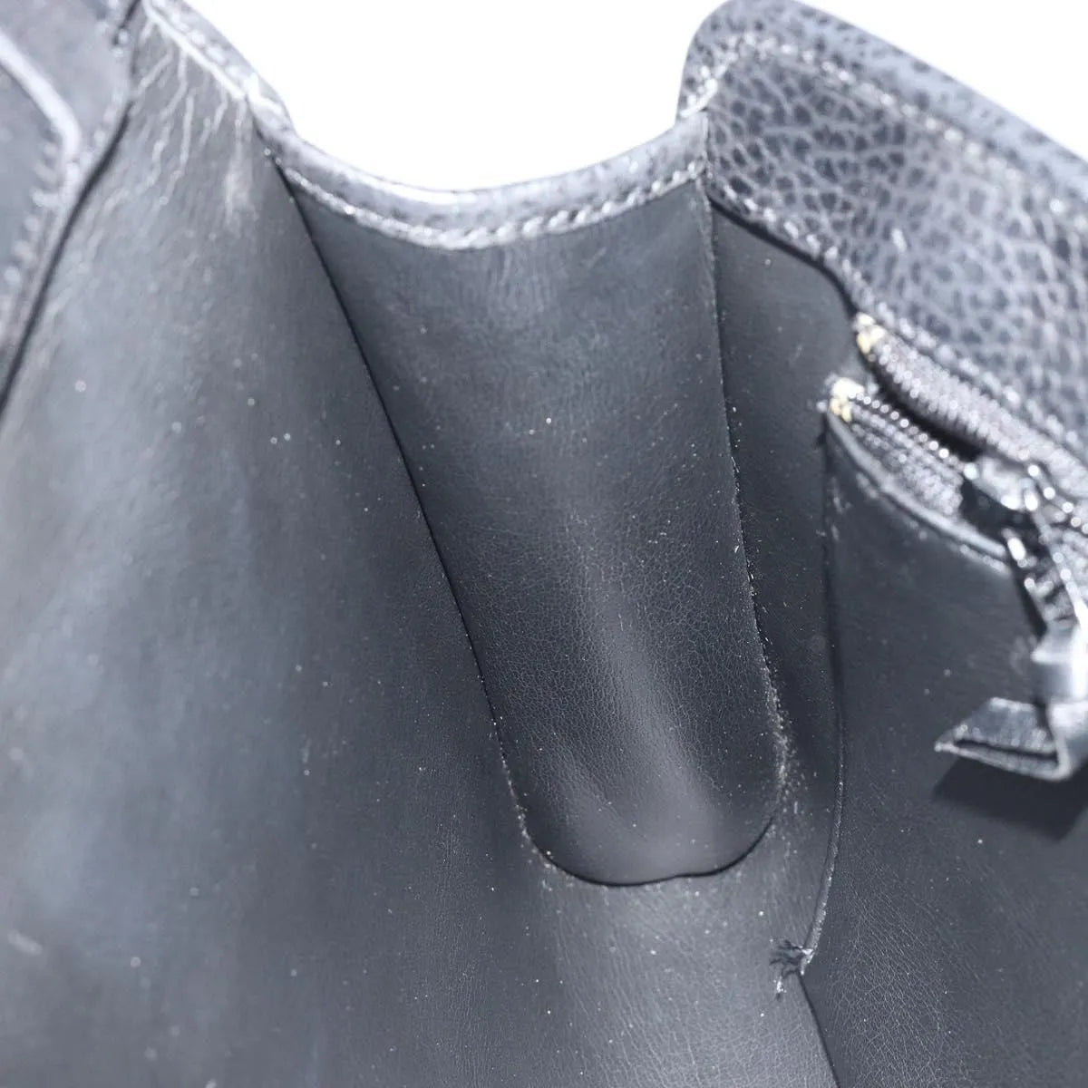 Christian Dior Vintage Cd Flap Leather Black Leather Shoulder Bag Bag (Pre-Owned)