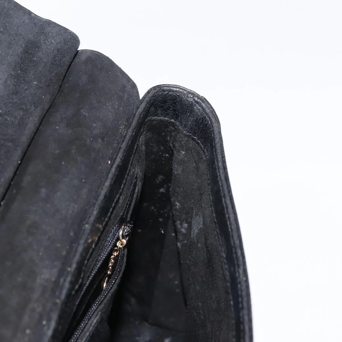 Gucci Vintage Bamboo Handle Leather Black Leather Handbag (Pre-Owned)