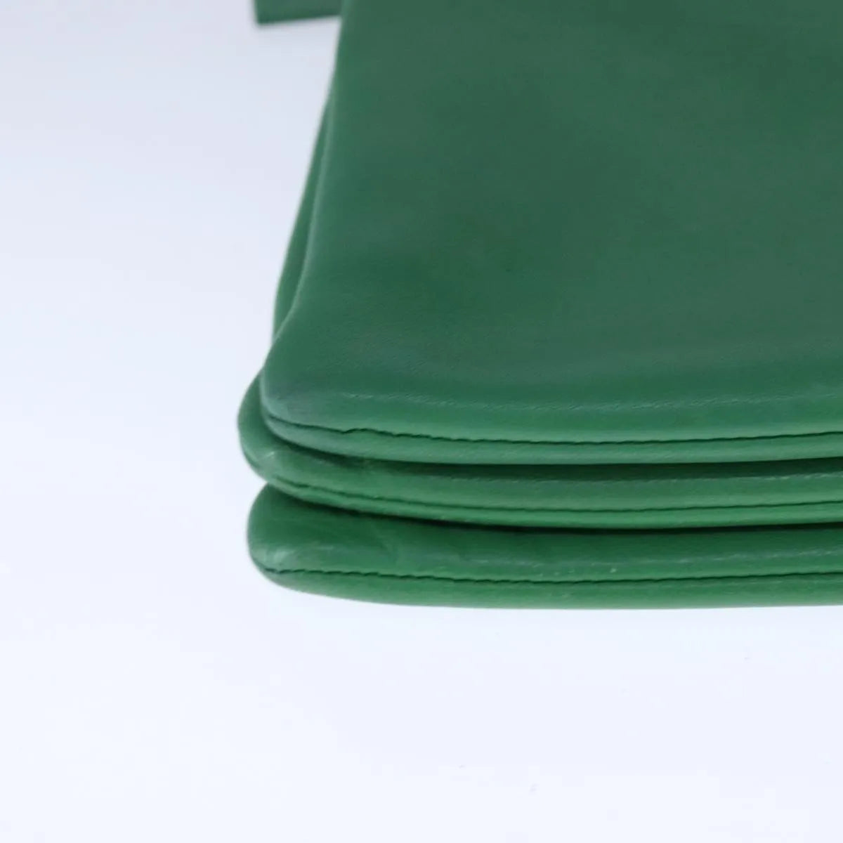 Celine Trio Leather Green Leather Shoulder Bag Bag (Pre-Owned)