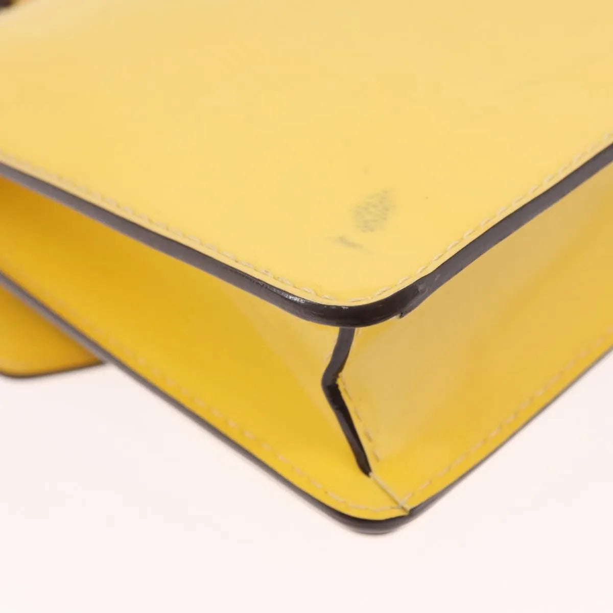 Louis Vuitton Monceau Vernis Yellow Patent_Leather Handbag (Pre-Owned)