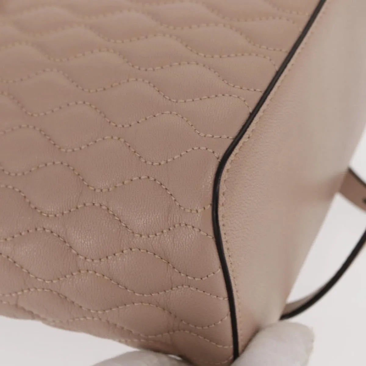 Bally Vintage Leather Pink Leather Backpack Bag (Pre-Owned)