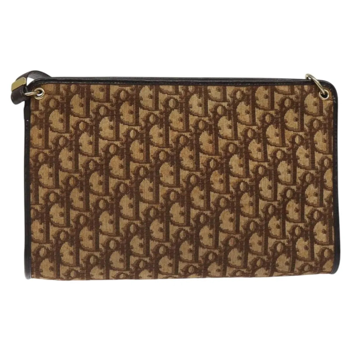 Christian Dior Vintage Trotter Canvas Brown Canvas Shoulder Bag Bag (Pre-Owned)