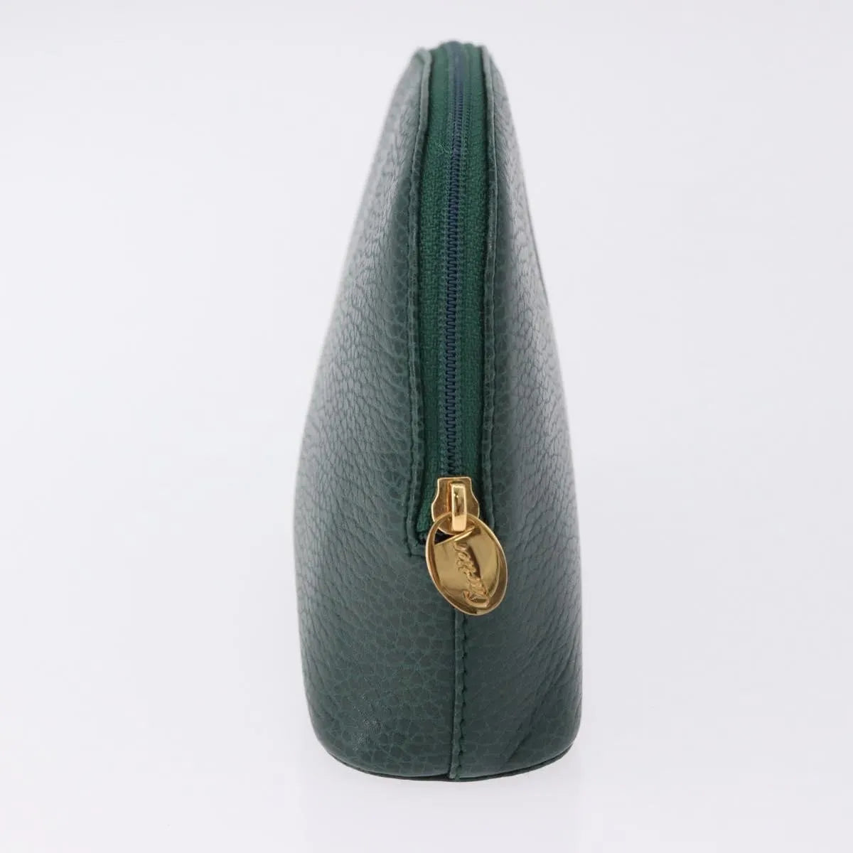Cartier Marcello Clutch Leather Green Leather Clutche & Pouche Bag (Pre-Owned)