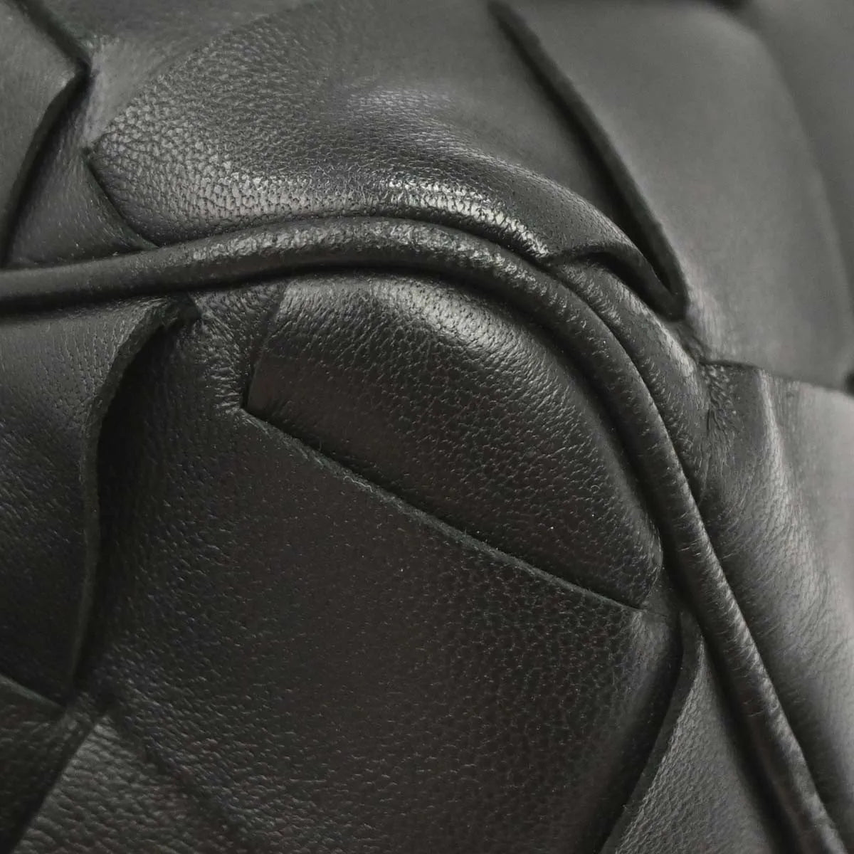 Bottega Veneta Zip Clutch Leather With Intrecciato Snakeskin Detail Black Leather Clutche & Pouche Bag (Pre-Owned)