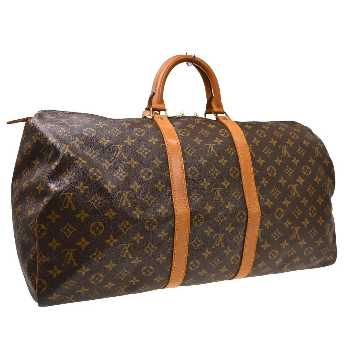 Louis Vuitton Keepall Canvas Brown Canvas Travel Bag Bag (Pre-Owned)