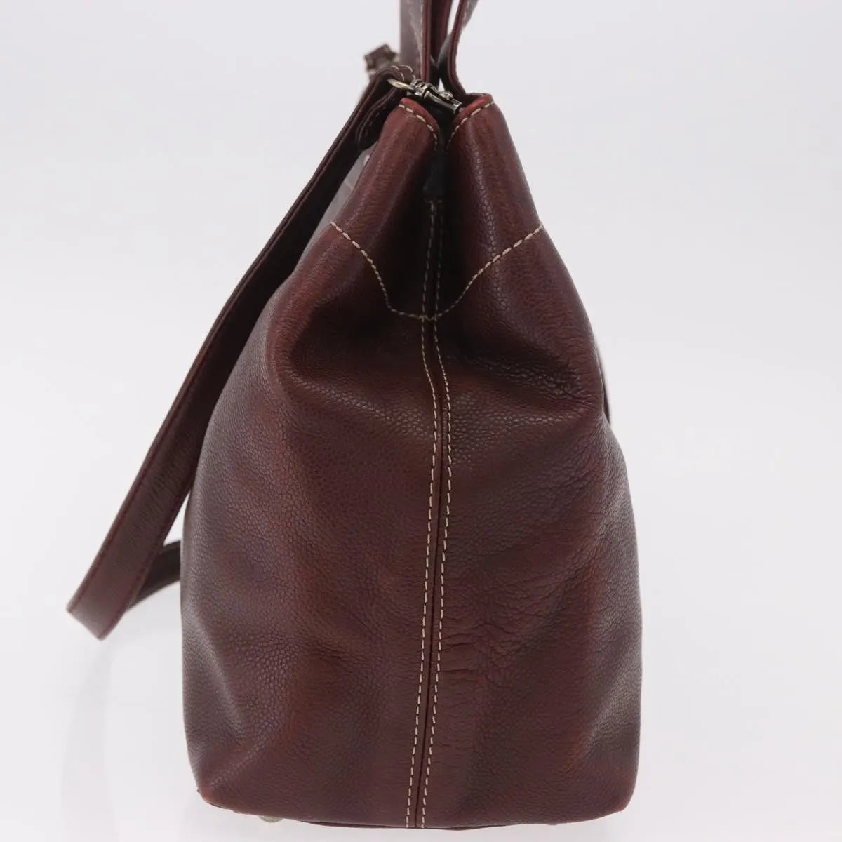 Chanel Vintage Cc Lock Tote Leather Brown Leather Tote Bag Bag (Pre-Owned)