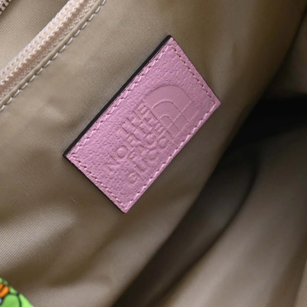 Gucci Gucci X The North Face Flap Printed Nylon Multicolour Canvas Backpack Bag (Pre-Owned)