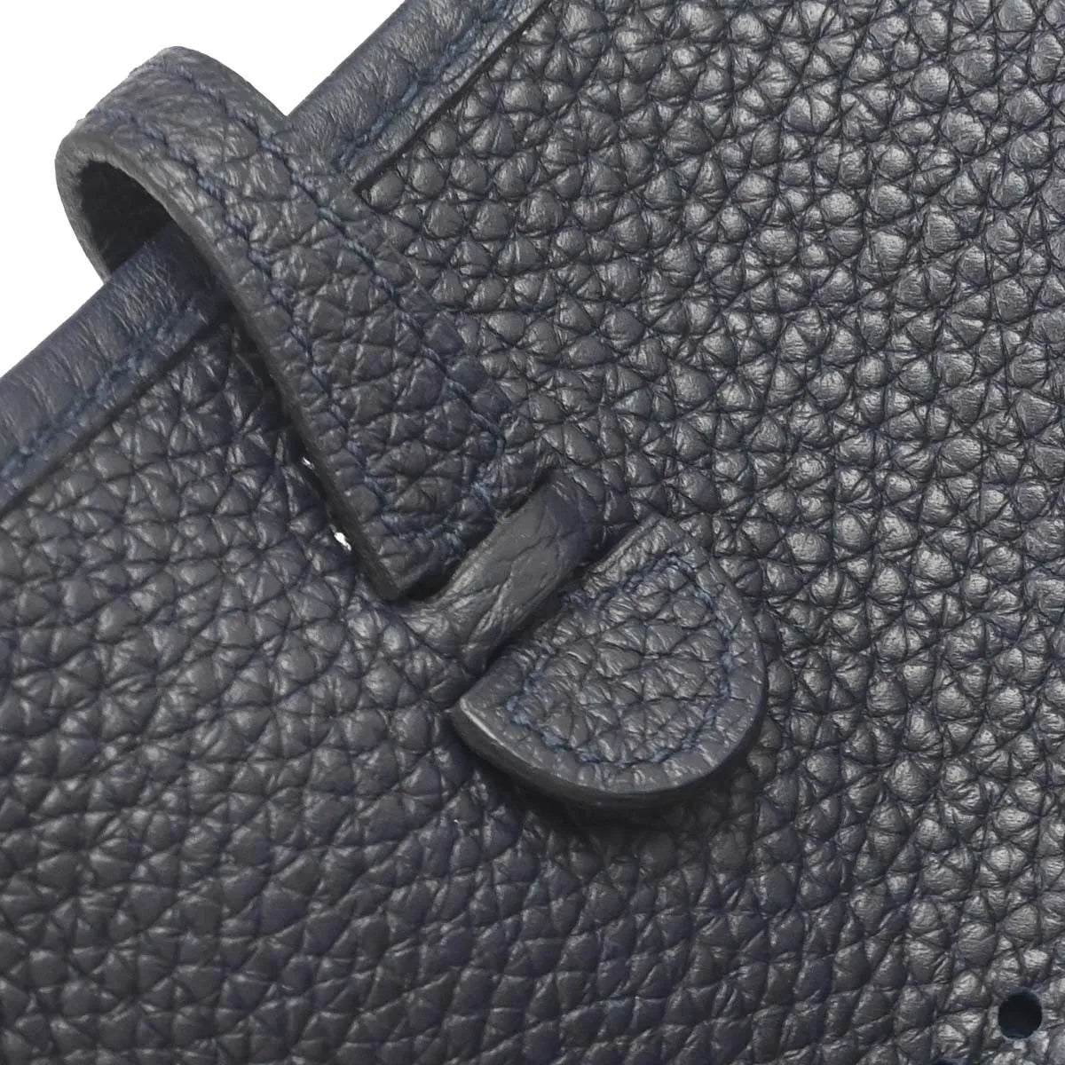 Hermes Evelyne Bag Gen Iii Clemence Blue Leather Shoulder Bag Bag (Pre-Owned)