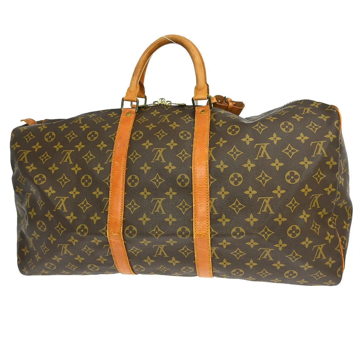 Louis Vuitton Keepall Monogram Canvas Brown Canvas Travel Bag Bag (Pre-Owned)