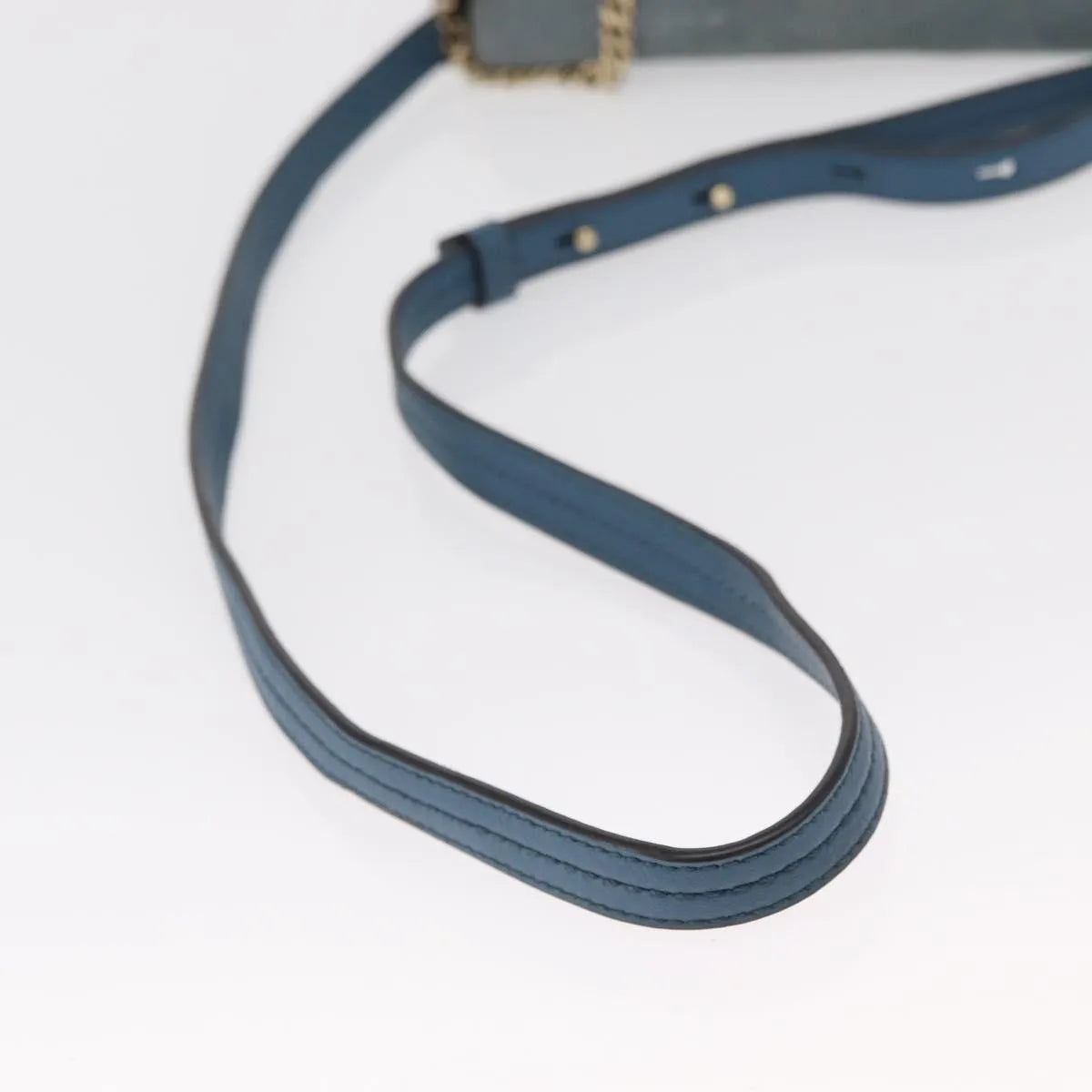 Chloe Faye Leather And Suede Blue Suede Shoulder Bag Bag (Pre-Owned)