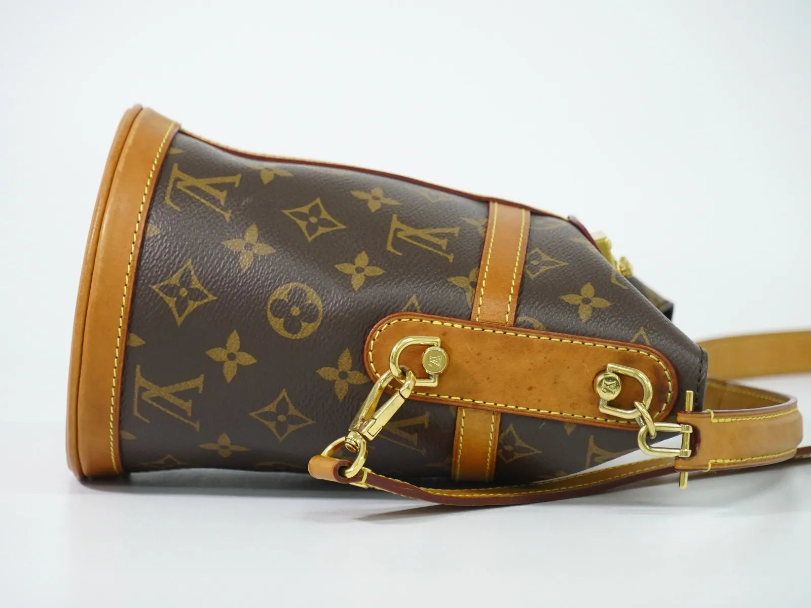 Louis Vuitton Duffle Monogram Canvas Brown Canvas Handbag (Pre-Owned)