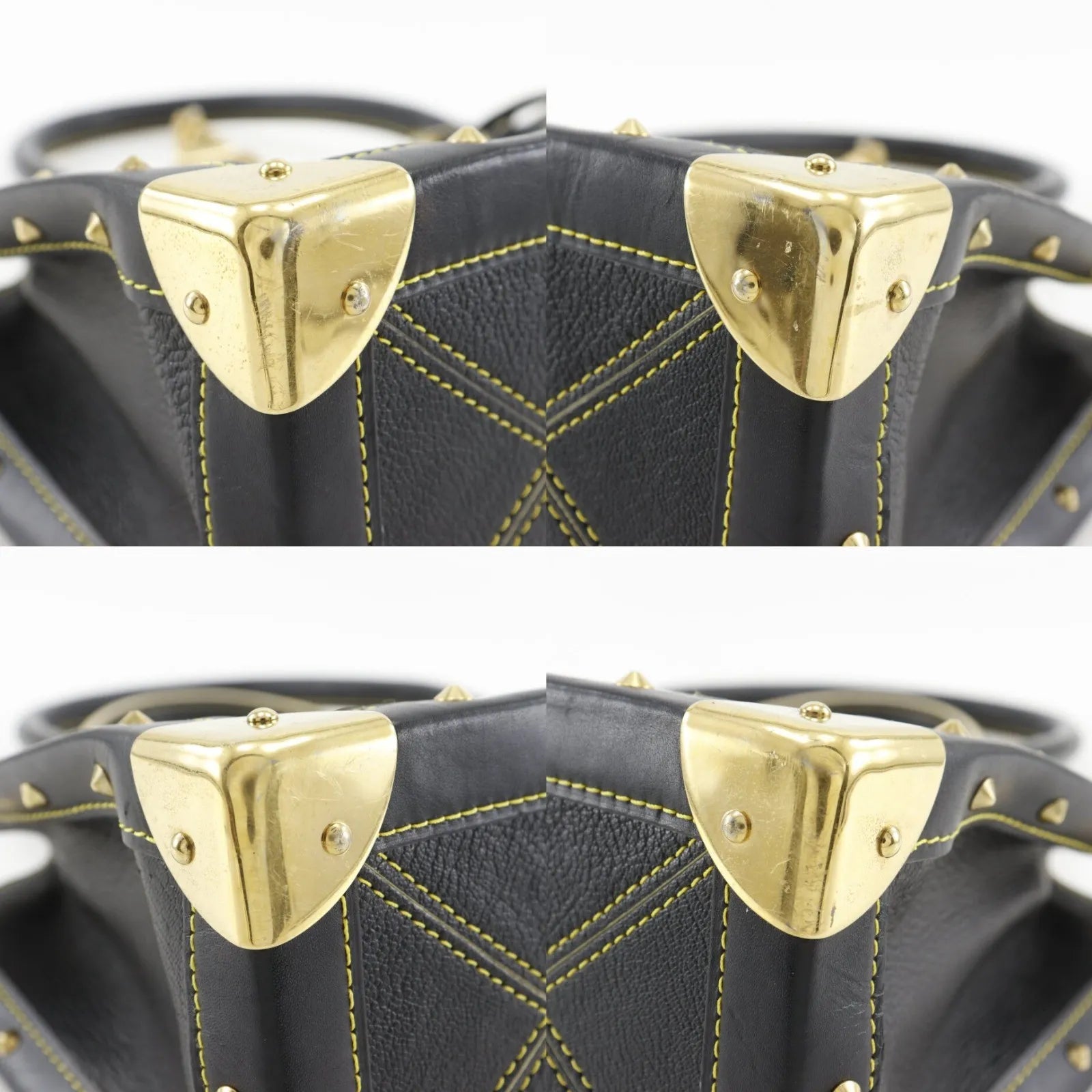 Louis Vuitton Suhali Le Fabuleux Leather Black Leather Handbag (Pre-Owned)
