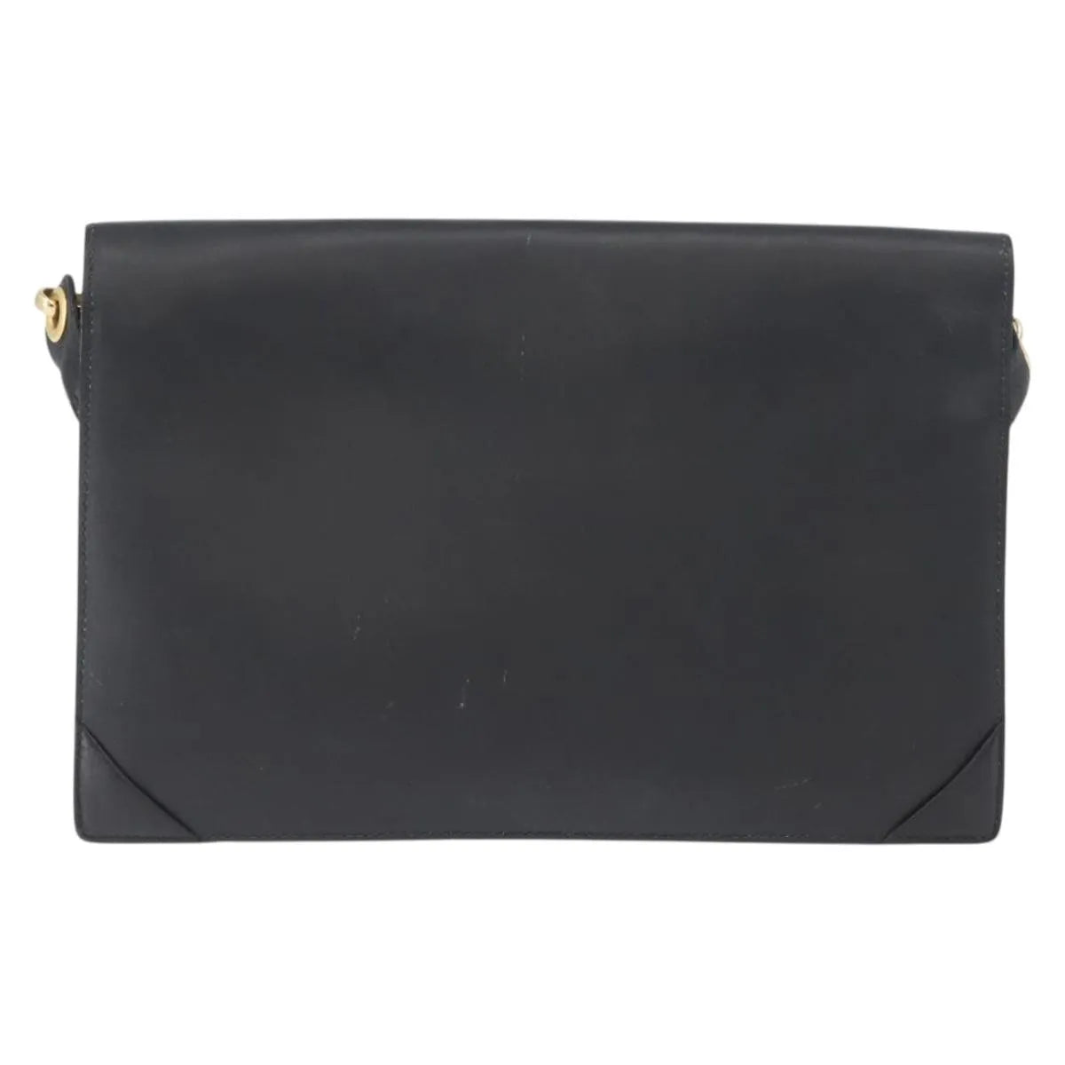 Celine Vintage Leather Black Leather Shoulder Bag Bag (Pre-Owned)