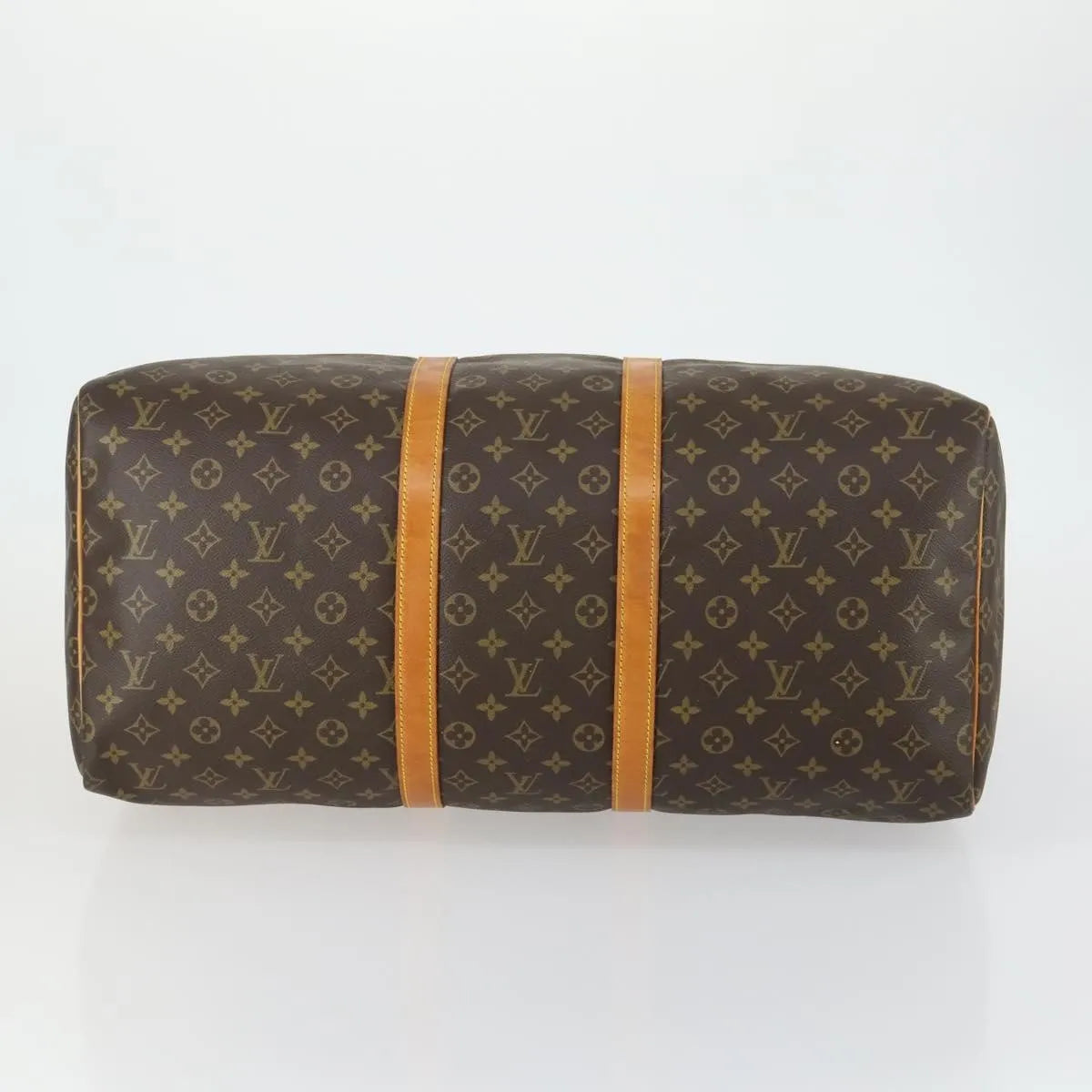 Louis Vuitton Keepall Bag Monogram Canvas Brown Canvas Travel Bag Bag (Pre-Owned)