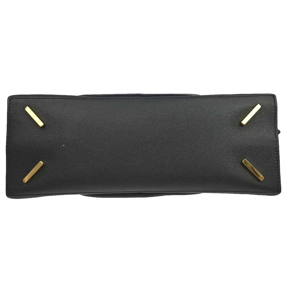 Loewe Gate Tote Leather Black Leather Tote Bag Bag (Pre-Owned)