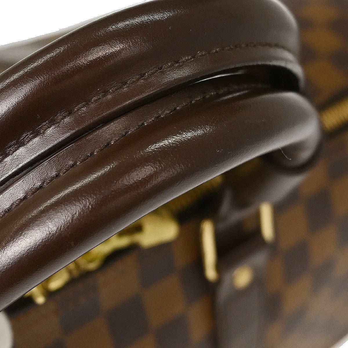 Louis Vuitton Keepall Damier Ebene Brown Canvas Travel Bag Bag (Pre-Owned)
