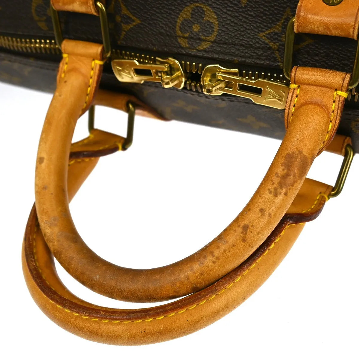 Louis Vuitton Keepall Bandoulière Monogram Brown Canvas Travel Bag Bag (Pre-Owned)