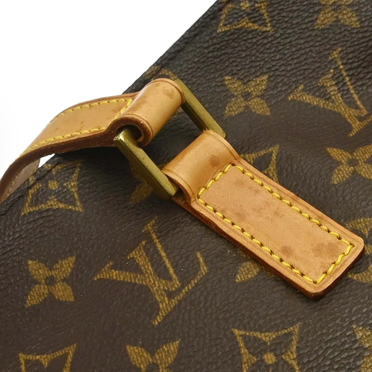 Louis Vuitton Cabas Mezzo Monogram Canvas Brown Canvas Tote Bag Bag (Pre-Owned)