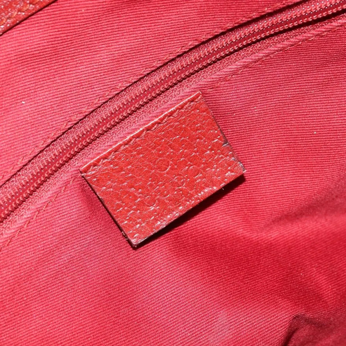 Gucci Vintage Open Tote Gg Canvas And Leather Red Canvas Tote Bag Bag (Pre-Owned)