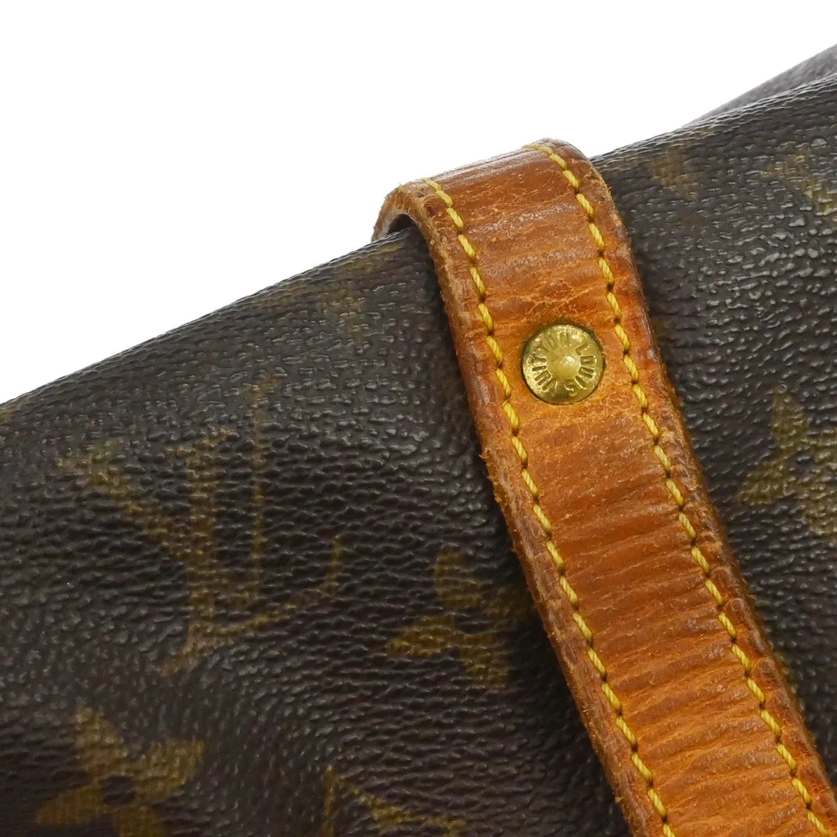 Louis Vuitton Saumur Monogram Canvas Brown Canvas Shoulder Bag Bag (Pre-Owned)