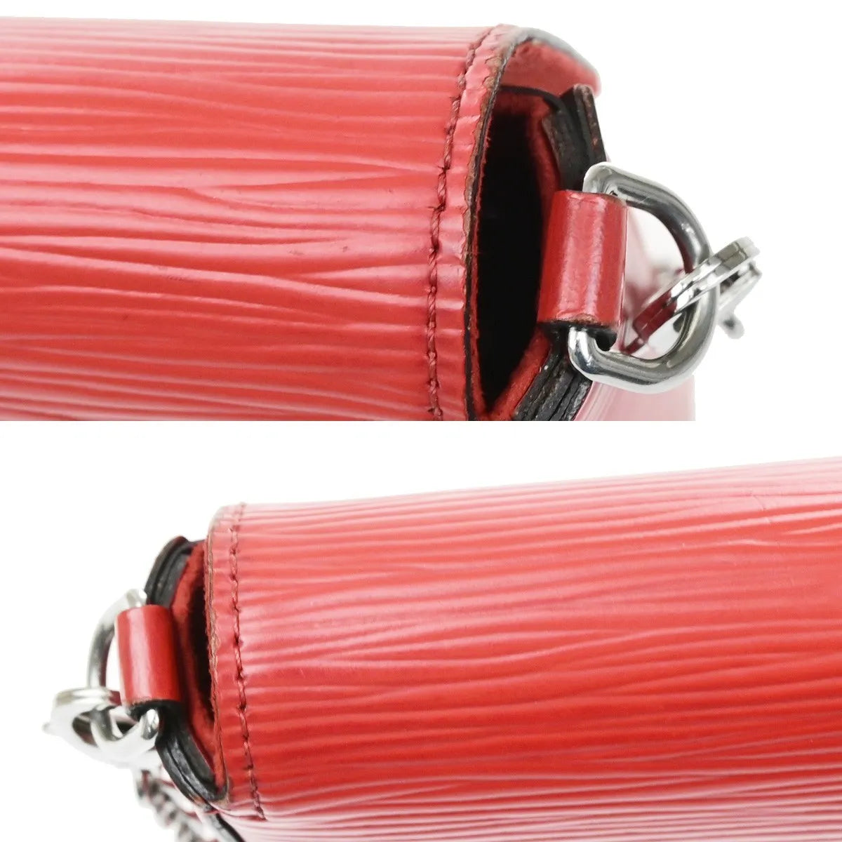Louis Vuitton Felicie Chain Epi Leather Red Leather Clutche & Pouche Bag (Pre-Owned)