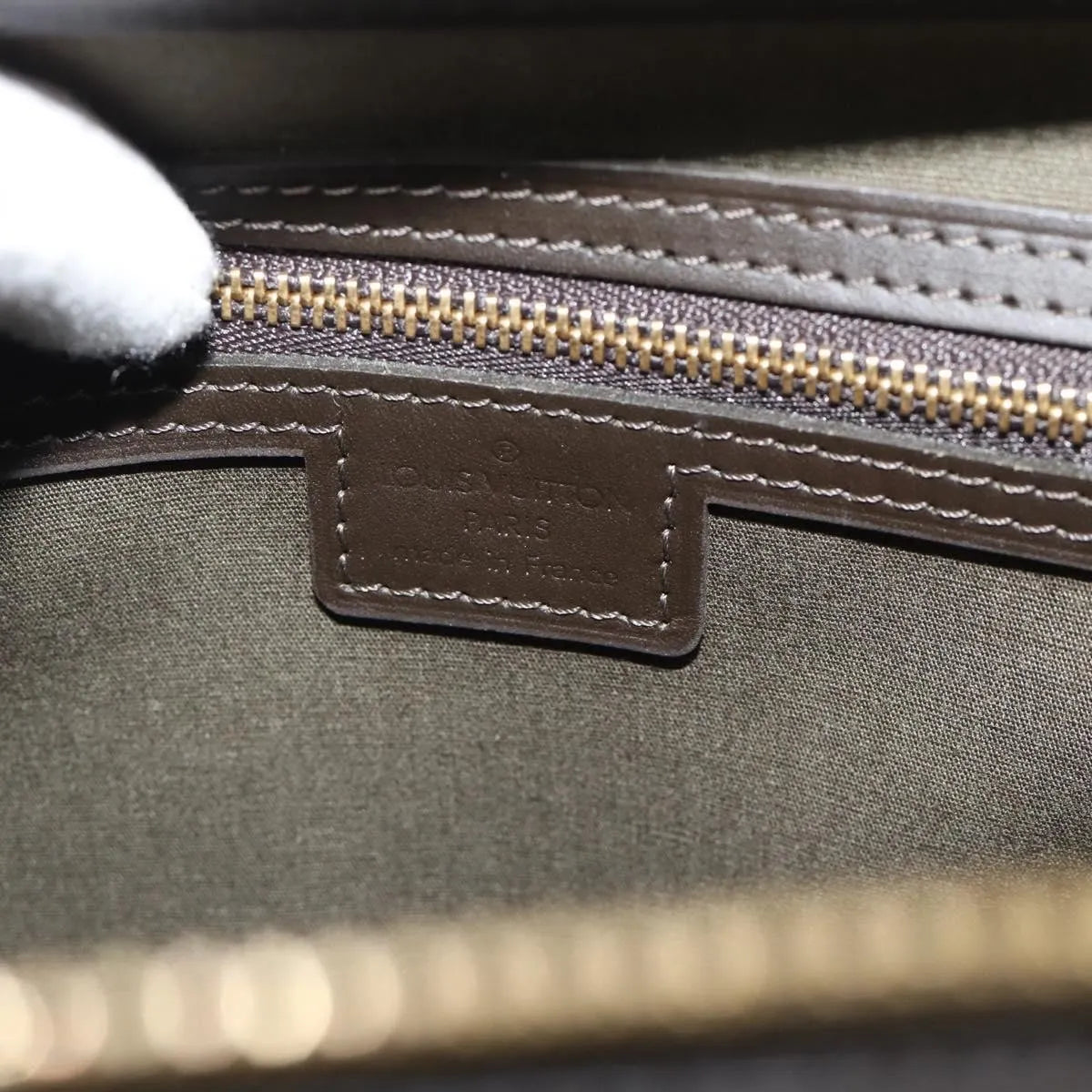 Louis Vuitton Joséphine Mini Lin Khaki Canvas Handbag (Pre-Owned)