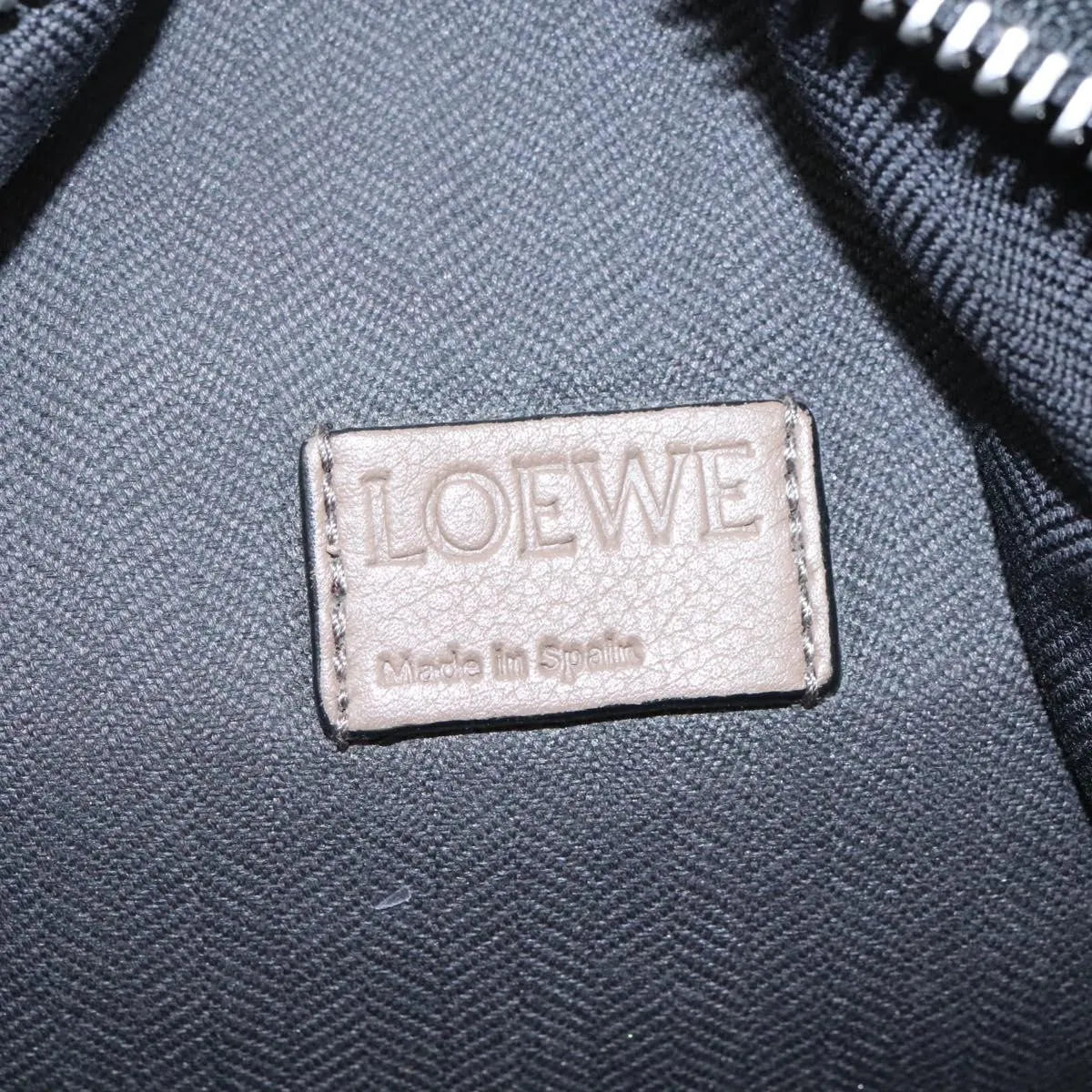 Loewe Anton Sling Bag Leather Gray Leather Backpack Bag (Pre-Owned)