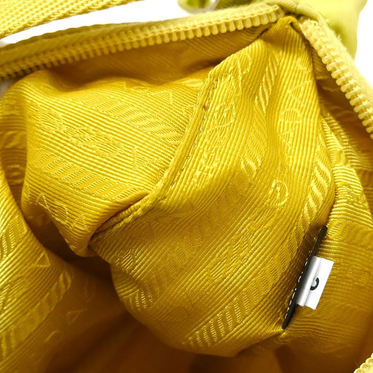 Prada Re-Edition 2000 Hobo Tessuto Yellow Nylon Handbag (Pre-Owned)