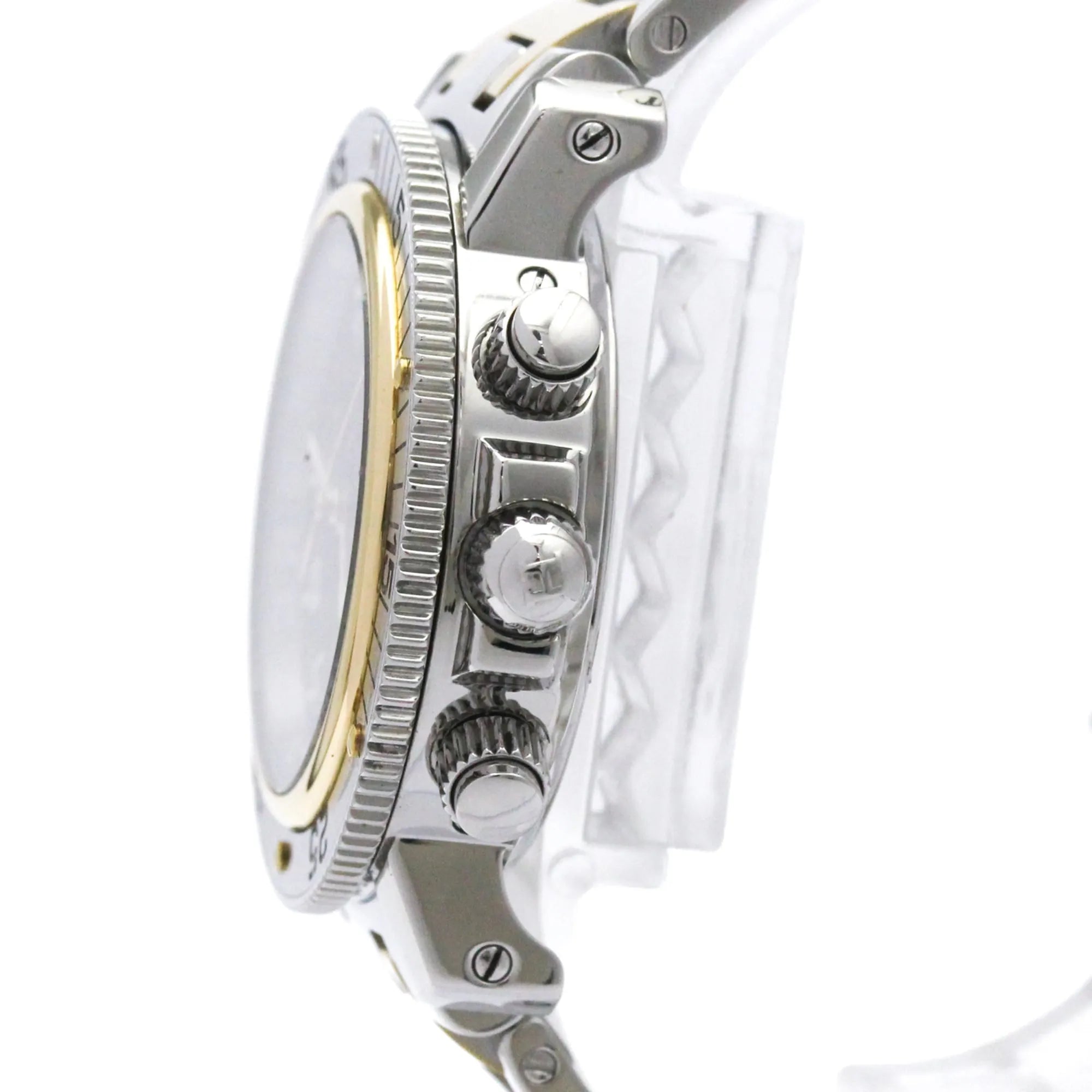 Hermes Clipper Quartz Stainless Steel With Plated Metal Watch (Pre-Owned)