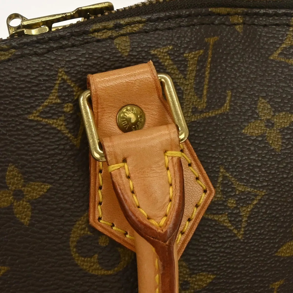 Louis Vuitton Vintage Alma Monogram Canvas Brown Canvas Handbag (Pre-Owned)
