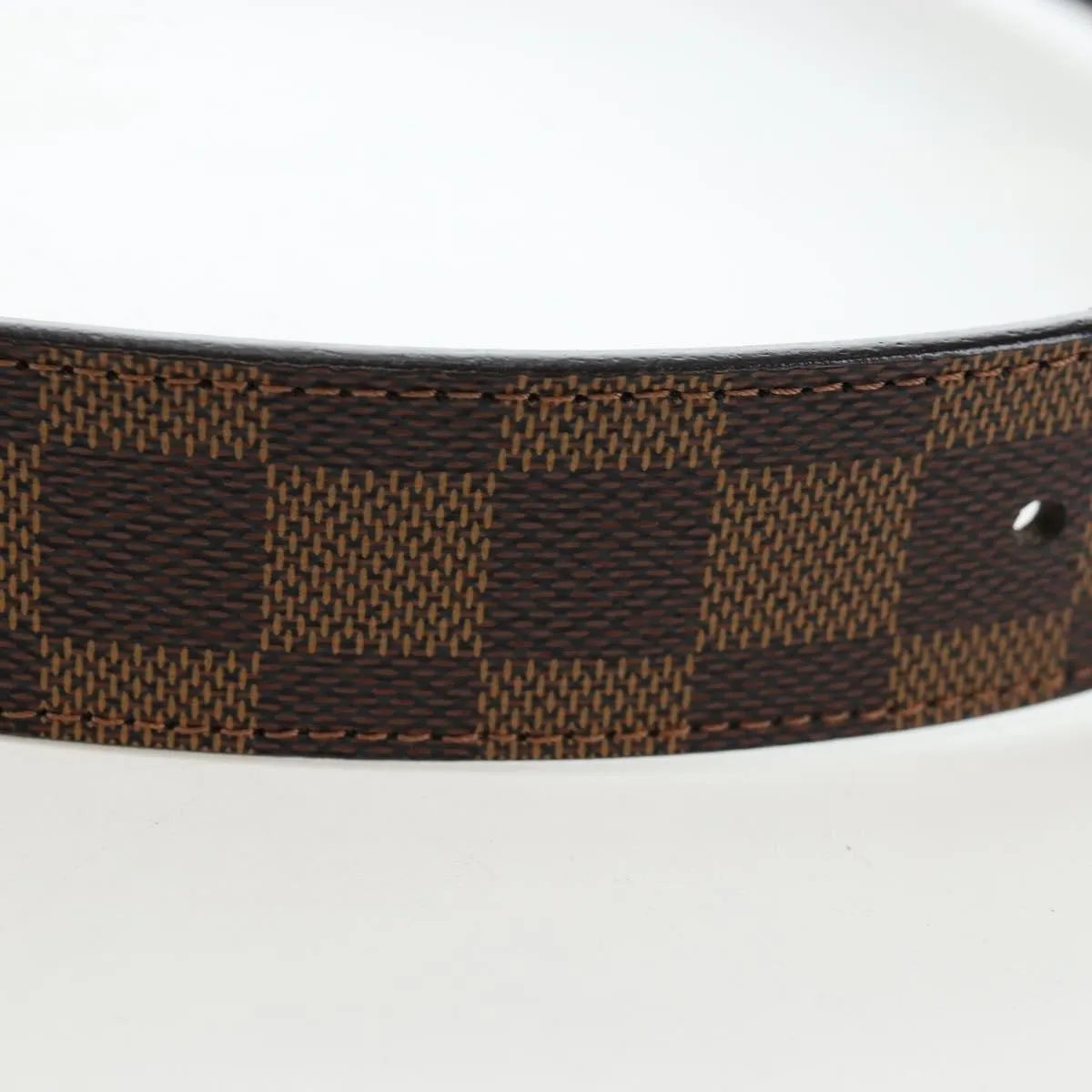 Louis Vuitton Inventeur Belt Damier Ebene Brown Canvas Belts Accessory (Pre-Owned)