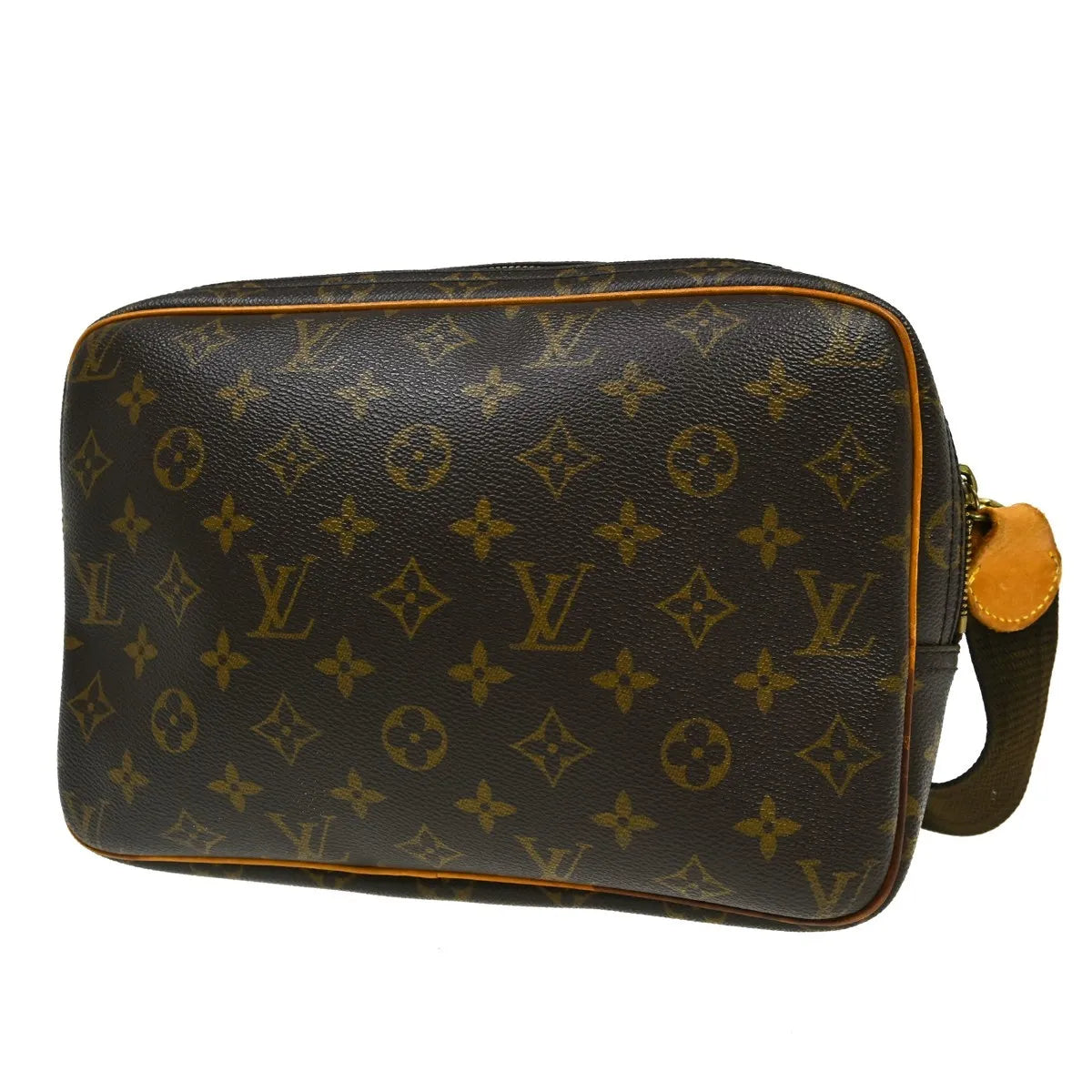 Louis Vuitton Reporter Monogram Canvas Brown Canvas Shoulder Bag Bag (Pre-Owned)