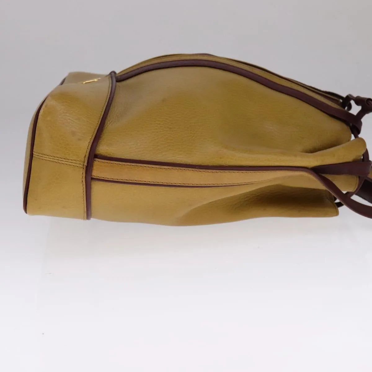 Cartier Must De Cartier Seau Leather Yellow Leather Shoulder Bag Bag (Pre-Owned)